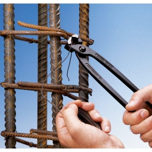 Alicate Knipex 99 00 220 Corte e Torção de Fio 220 mm Aço Preto