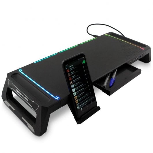 Deep Gaming SN06 RGB Gaming-Monitorständer mit 4-Port-USB-HUB