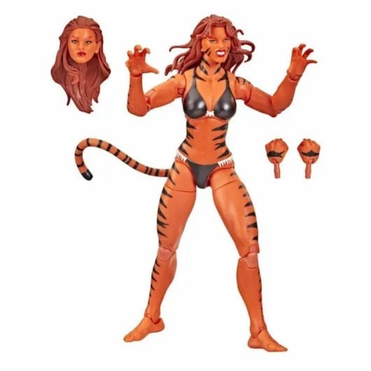 Figura Marvel Legends Hasbro Tigra 15cm PVC Accesorios Alternativos Articulada