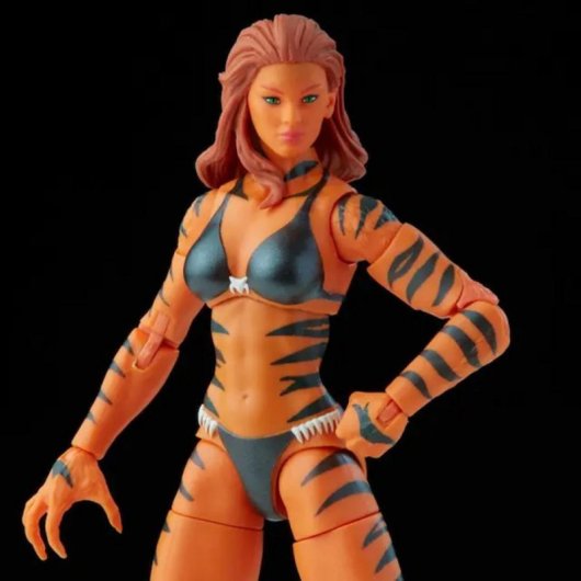 Figura Marvel Legends Hasbro Tigra 15cm PVC Accesorios Alternativos Articulada