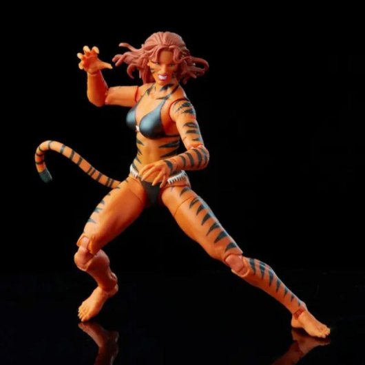 Figura Marvel Legends Hasbro Tigra 15cm PVC Accesorios Alternativos Articulada
