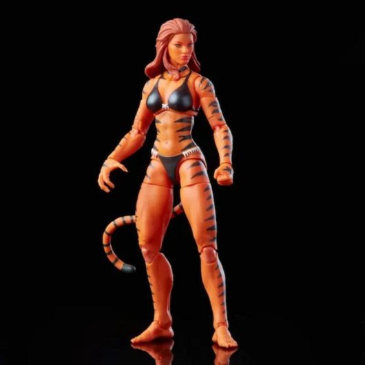 Figura Marvel Legends Hasbro Tigra 15cm PVC Accesorios Alternativos Articulada