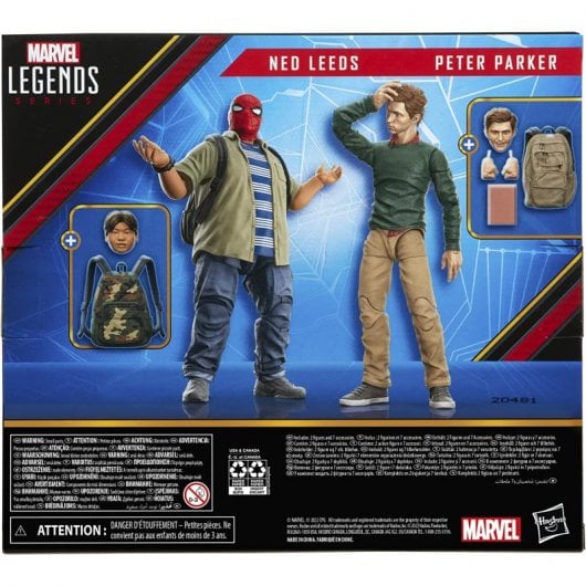 Hasbro Originale Marvel Legends Spider-Man 60° Anniversario Peter Parker + Ned Leeds