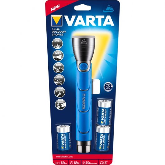 Varta Outdoor Sports F30 Lanterna LED de Mão Azul