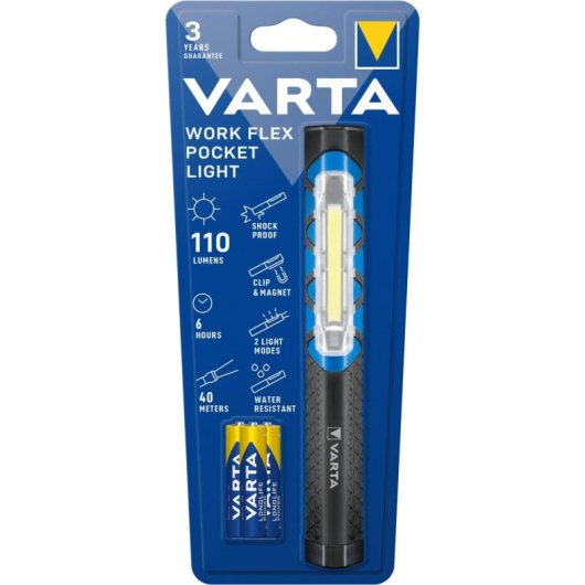 Varta 85131000 Schwarz Taschenlampe COB LED