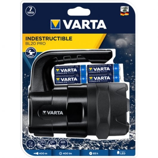 Varta INDESTRUCTIBLE BL20 PRO Noir Lampe torche LED