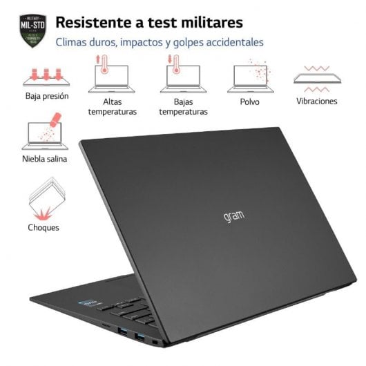 LG Gram 14Z90R-G.AP75B notebook i7-1360P Computer portatile 35,6 cm (14") WUXGA Intel® Core™ i7 16 GB LPDDR5-SDRAM 512 GB SSD Wi-Fi 6 (802.11ax) Windows 11 Home Nero