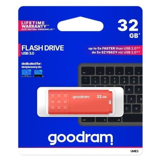 Clé USB Goodram UME3 32GB USB 3.2 Gen 1 Orange