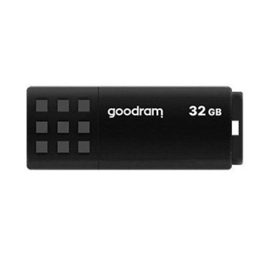 Unidad flash USB GoodRam UME3 32GB USB 3.2 Gen 1 negra tapón