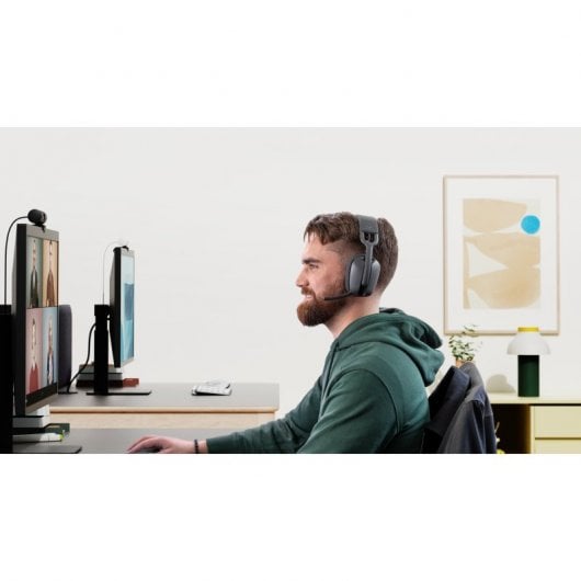 Logitech Zone Vibe Wireless-Kopfhörer Graphite Teams-Version