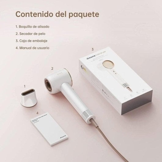 Ionen Föhn Dreame Hair Glory Standard 1600W 4 Temperaturstufen 2 Geschwindigkeiten Weiß