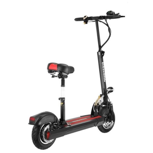 UrbanGlide AR2 Patinete Eléctrico Negro/Rojo + Asiento