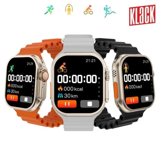 Klack S8 Ultra Plus Reloj Smartwatch Naranja