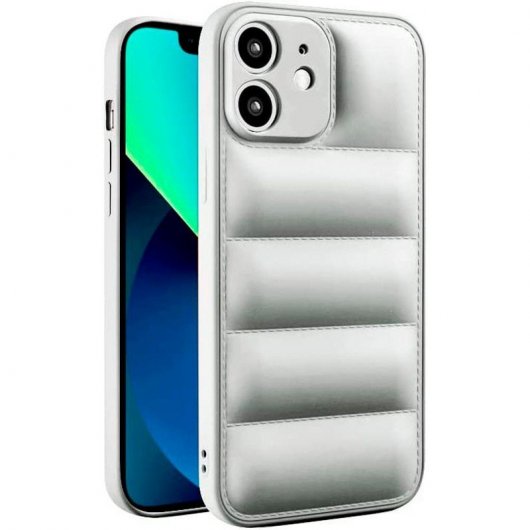 Icoveri Funda TPU Antigolpes Plata para iPhone 12
