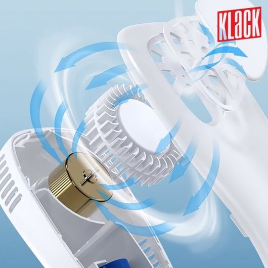 Klack Mini Ventilador Portátil para Cuello sin Aspas