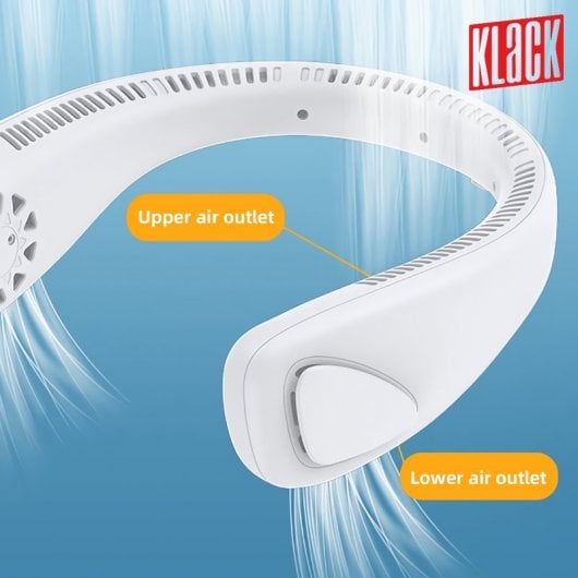 Klack Mini Ventilador Portátil para Cuello sin Aspas