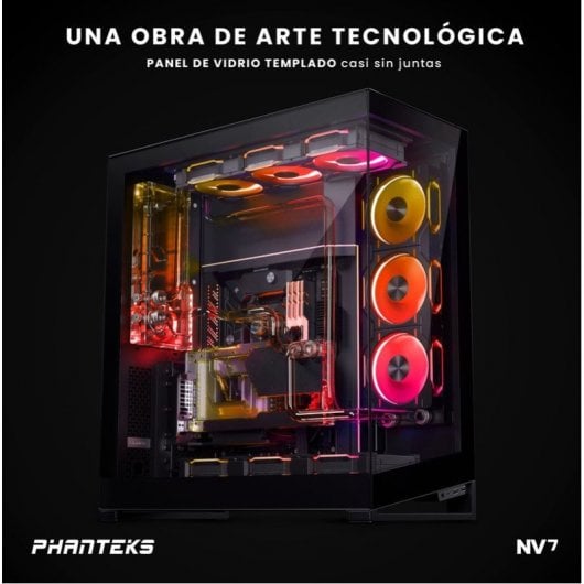 Phanteks NV serie NV7 D-RGB Full Tower in vetro temperato USB-C nero