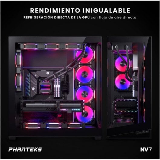 Phanteks NV serie NV7 D-RGB Full Tower in vetro temperato USB-C nero