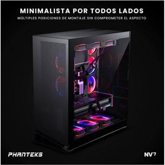 Phanteks NV serie NV7 D-RGB Full Tower in vetro temperato USB-C nero