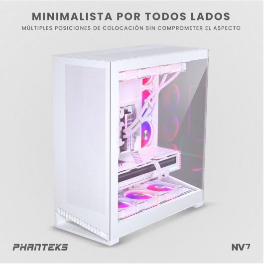 Phanteks NV serie NV7 D-RGB Full Tower in vetro temperato USB-C bianco