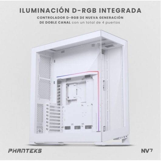 Phanteks NV Series NV7 D-RGB Full Tower gehärtetes Glas USB-C Weiß