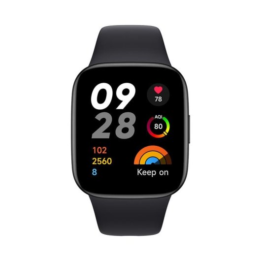 Xiaomi Redmi Watch 3 Bluetooth GPS 42mm AMOLED Preto Resistente à Água 5ATM SpO2
