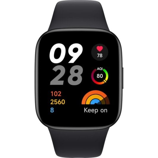 Xiaomi Redmi Watch 3 Bluetooth GPS 42mm AMOLED Preto Resistente à Água 5ATM SpO2