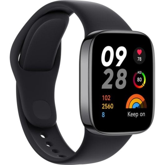 Xiaomi Redmi Watch 3 Bluetooth GPS 42mm AMOLED Preto Resistente à Água 5ATM SpO2