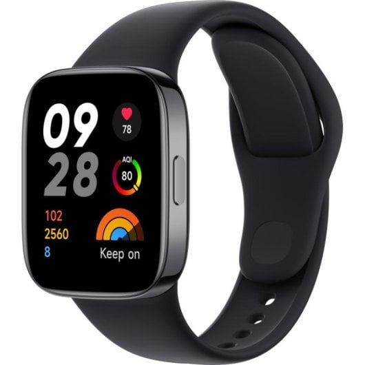 Xiaomi Redmi Watch 3 Bluetooth GPS 42mm AMOLED Preto Resistente à Água 5ATM SpO2