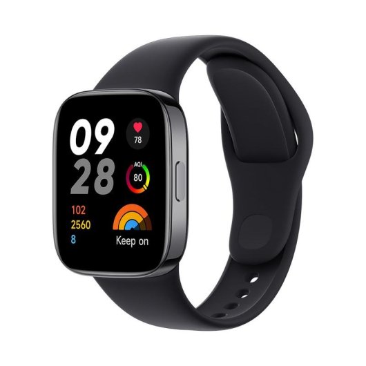 Xiaomi Redmi Watch 3 Bluetooth GPS 42mm AMOLED Preto Resistente à Água 5ATM SpO2
