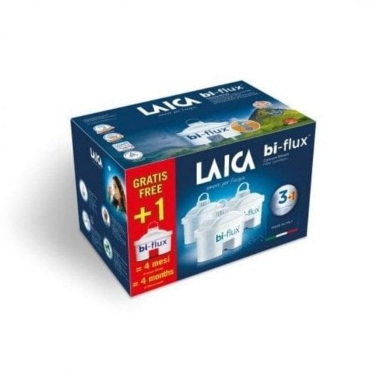 Wasserfilter Laica F4S Bi-Flux 3+1 Pack Kalkschutz Schwermetallreduktion