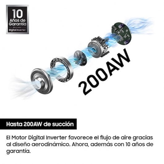 Samsung Jet 90 Aspirador Escoba sin Cable 200W