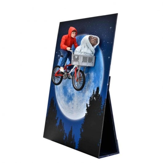 Neca E.T. 40° anniversario Elliott ed E.T. sulla Bicicletta Figura 12 cm