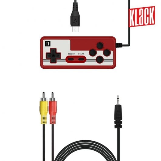 Klack GS400 Mini Consola Arcade con 400 Juegos Clásicos + Mando