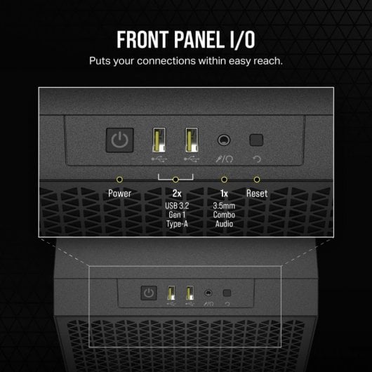 Corsair 3000D AIRFLOW gehärtetes Glas USB 3.0 Schwarz