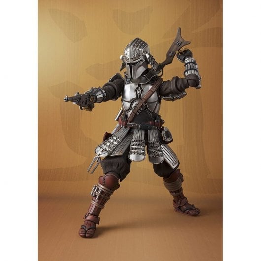 Tamashii Nations Meisho Realizzazione film Star Wars Ronin Mandalorian Beskar Armatura con Grogu 18,5 cm