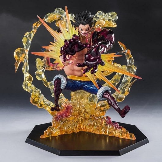 Tamashii Nations Figuarts Zero One Piece Monkey D Luffy Gear4 Leo Bazooka 18cm Edizione Esclusiva