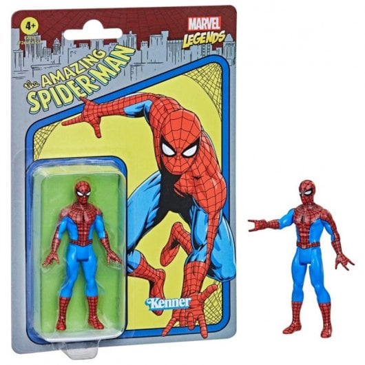 Hasbro Marvel Retro Display 48 Figuras do Homem de Ferro/Homem-Aranha/Pantera Negra/Hulk/Capitão América