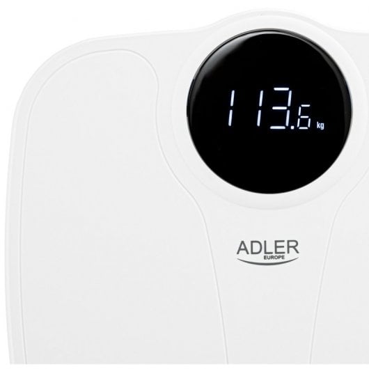 Adler Ad8172w Báscula De Baño Digital, Alta Precisión 180kg, Pantalla Led Apagado Automático, Antide