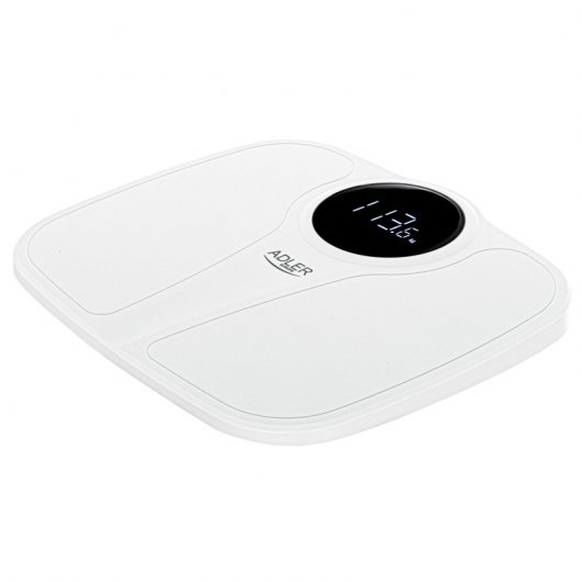 Adler Ad8172w Báscula De Baño Digital, Alta Precisión 180kg, Pantalla Led Apagado Automático, Antide
