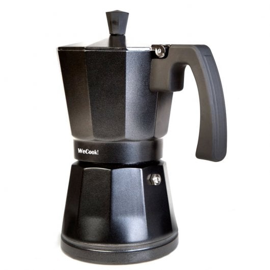 Wecook Luccia Cafetera Italiana Inducción 9 Tazas Café, Aluminio, Válvula Seguridad, Vitrocerámica