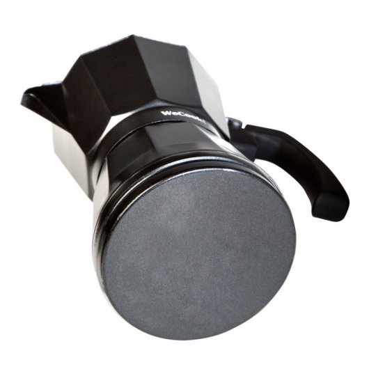 Wecook Luccia Cafetera Italiana Inducción 9 Tazas Café, Aluminio, Válvula Seguridad, Vitrocerámica