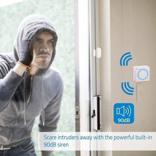 Alarme Nivian NVS-ALARM1-W Wi-Fi Sans Fil Kit Détecteur Mouvement Intérieur App TUYA