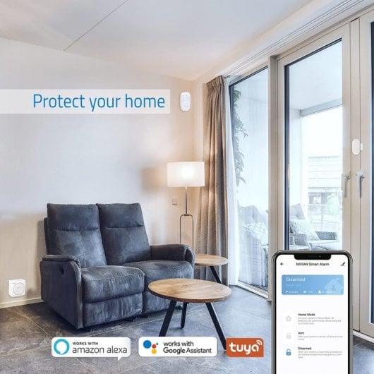 Système d'alarme Wi-Fi Nivian sans frais mensuels
