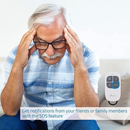 Alarme Nivian NVS-ALARM1-W Wi-Fi Sans Fil Kit Détecteur Mouvement Intérieur App TUYA