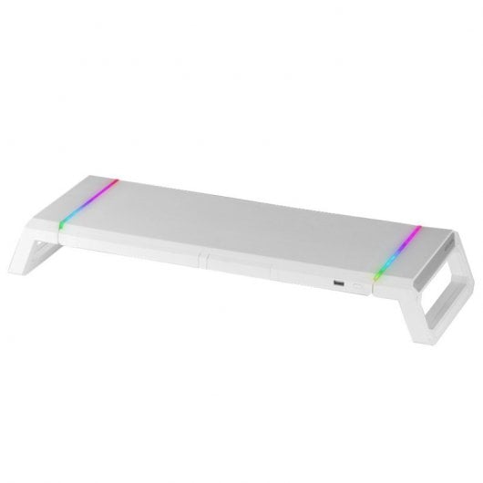 Mars Gaming MGS-ONE Premium RGB Chroma Monitorständer Weiß