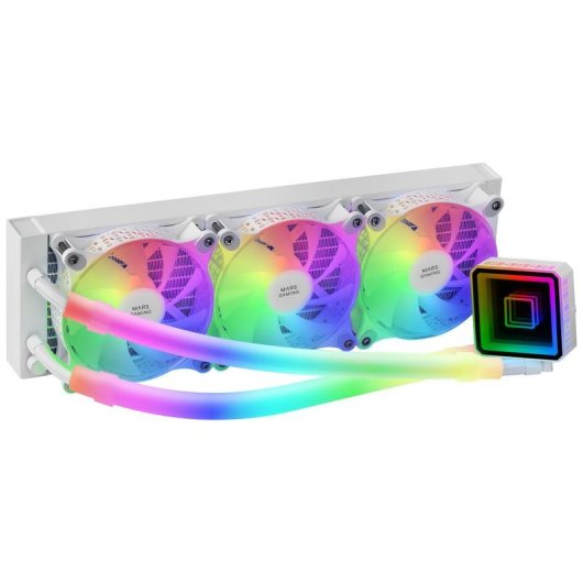 Refrigeración Líquida Mars Gaming ML-ULTRA360 360mm 3 Ventiladores ARGB Blanca