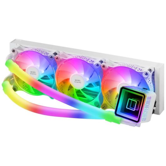 Refrigeración Líquida Mars Gaming ML-ULTRA360 360mm 3 Ventiladores ARGB Blanca