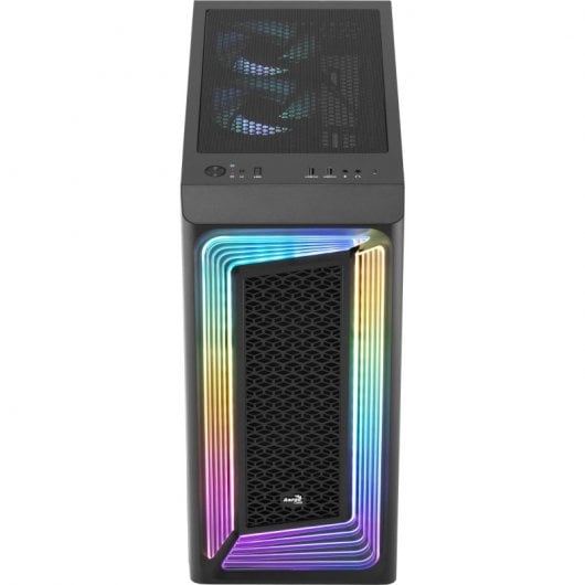 Aerocool Interstellar ATX Tower RGB gehärtetes Glas USB 3.0 schwarz