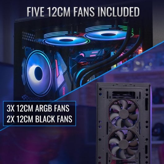Aerocool Interstellar ATX Tower RGB gehärtetes Glas USB 3.0 schwarz